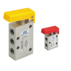Ventil manual 5/2, alimentare aer G1/8, actionare maneta