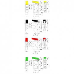 Ventil manual 5/2, alimentare aer G1/8, actionare maneta