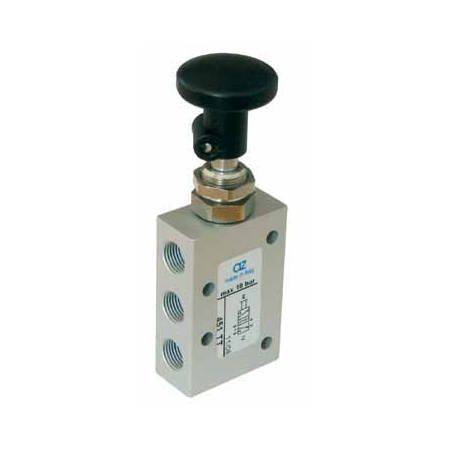 Ventil manual 5/2, alimentare aer G1/8, buton