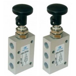Ventil manual 5/2, alimentare aer G1/8, buton