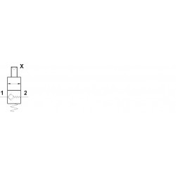 Valva de sens , revenire pneumatica, filet G1/4