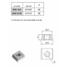 Element pentru fixare adaptor valva pe cilindru pneumatic ISO6431