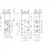 Ventil 5/2,prindere panou, filet G1/8, revenire arc