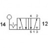 Ventil bistabil 5/2,levier 90 °, filet G1/8
