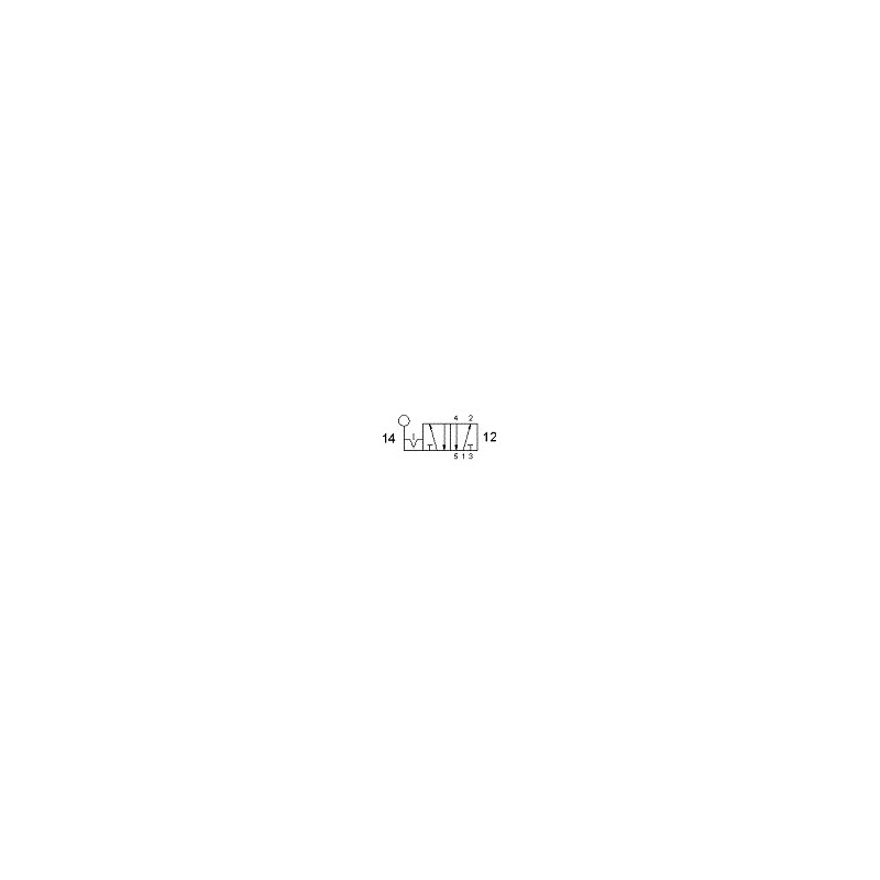 Ventil bistabil 5/2,filet G1/8,cu levier