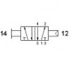Ventil 5/2, actionare prin tragere,filet G1/8,revenire pneumatica
