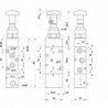 Ventil 5/2, actionare prin tragere,filet G1/8,revenire pneumatica