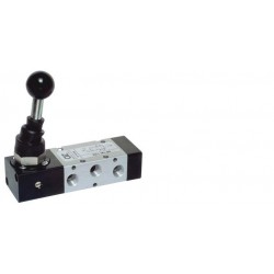 Ventil 5/2 ,levier  90 °, filet G1/8, revenire arc