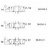 Ventil 5/3, levier 90 °, filet G1/8