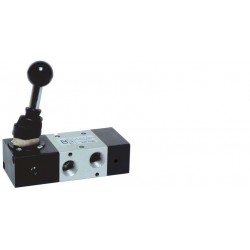 Ventil 3/2,levier 90 °,filet G1/4, revenire pneumatica