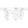 Ventil 5/2, levier 90°,filet G1/4, revenire pneumatica