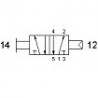 Ventil 5/2,actionare prin tragere, filet G1/4,revenire pneumatica