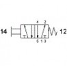 Ventil 5/2,actionare prin tragere, filet G1/4,revenire arc
