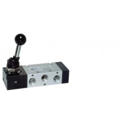 Ventil 5/2,levier 90 °,filet G1/4,revenire arc