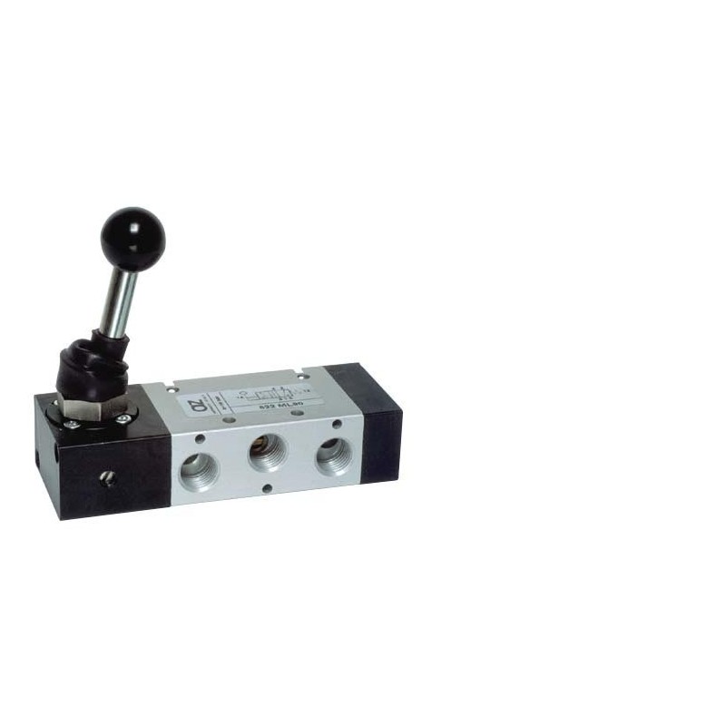 Ventil 5/2,levier 90 °,filet G1/4,revenire arc