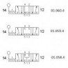 Ventil 5/3, levier 90 °, filet G1/4