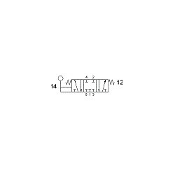 Ventil 5/3, levier 90°, filet G1/2