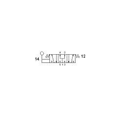 Ventil 5/3, levier 90°, filet G1/2