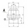 Cuple rapide push-in polimer drepte filet exterior
