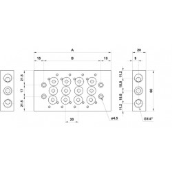 Placa de baza pentru ventile 18mm