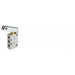 Ventil 5/2 levier rola lung,16 mm, filet G1/8,revenire arc