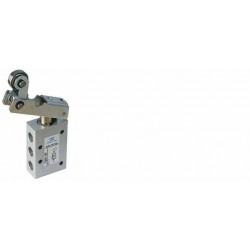 Ventil 5/2 levier rola,16 mm, filet G1/8,revenire arc