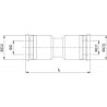 Cuple rapide push-in polimer drepte de legatura