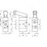 Ventil 3/2, levier rola ,filet G1/8, revenire arc