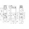 Ventil servopilotat 3/2, levier rola, filet G1/8, revenire arc