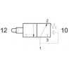 Ventil servopilotat 3/2, NO, filet G1/8, revenire arc
