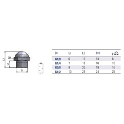 Amortizor zgomot nichelat plasa inox