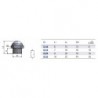 Amortizor zgomot nichelat plasa inox