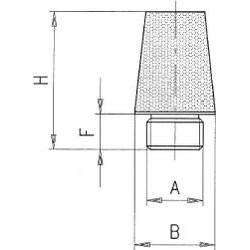 Amortizor zgomot bronz sinterizat cilindric