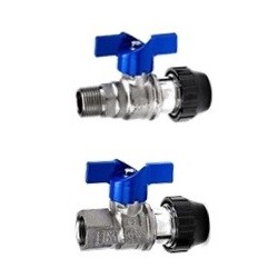 Robinet filet ext./int. + cupla teava polimer I