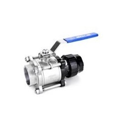 Robinet inox sfera racord teava aluminiu + filet int.