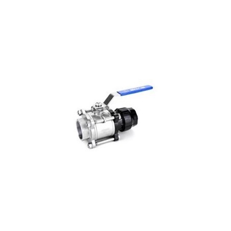 Robinet inox sfera racord teava aluminiu + filet int.