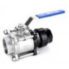 Robinet inox sfera racord teava aluminiu + filet int.