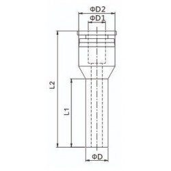 Cuple rapide push-in polimer reducator de legatura