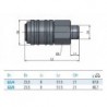 Cupla rapida mama INOX universala filet exterior ( 6 profile)