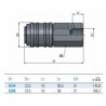 Cupla rapida mama INOX universala filet interior