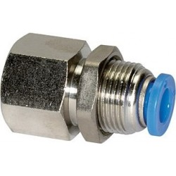 Cuple rapide push-in de panou polimer drepte filet interior