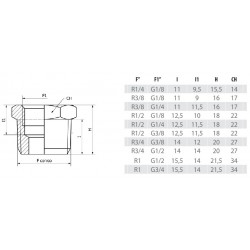 Reductie conica M-F