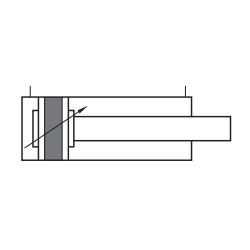 Cilindri pneumatici ISO 6432 M21M3, magnetici, dublu efect, amortizat