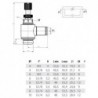 Regulator metalic flux valva