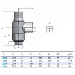 Regulator metalic flux debit marit