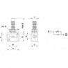 Regulator metalic flux unidirectional