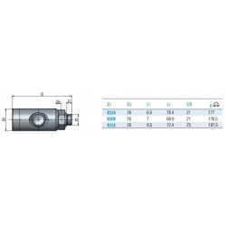 Cupla mama Inox profil Euro filet exterior