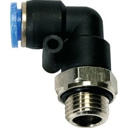 Cuple rapide push-in polimer ''L" filet exterior