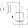 Cuple rapide push-in polimer ''L" filet exterior