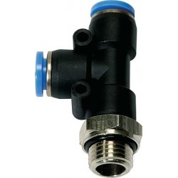 Cuple rapide push-in polimer T filet exterior lateral